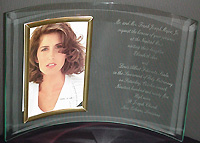 Curved Glass Photo Frame