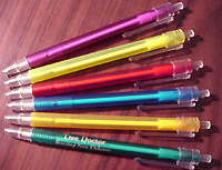Custom Imprinted Transparent-Color Barrel Pens